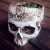 Gothic Skull Head Planter Container